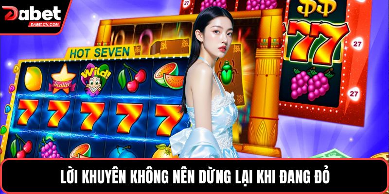 Lời khuyên không nên dừng lại khi đang đỏ